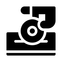 Donation Box glyph icon