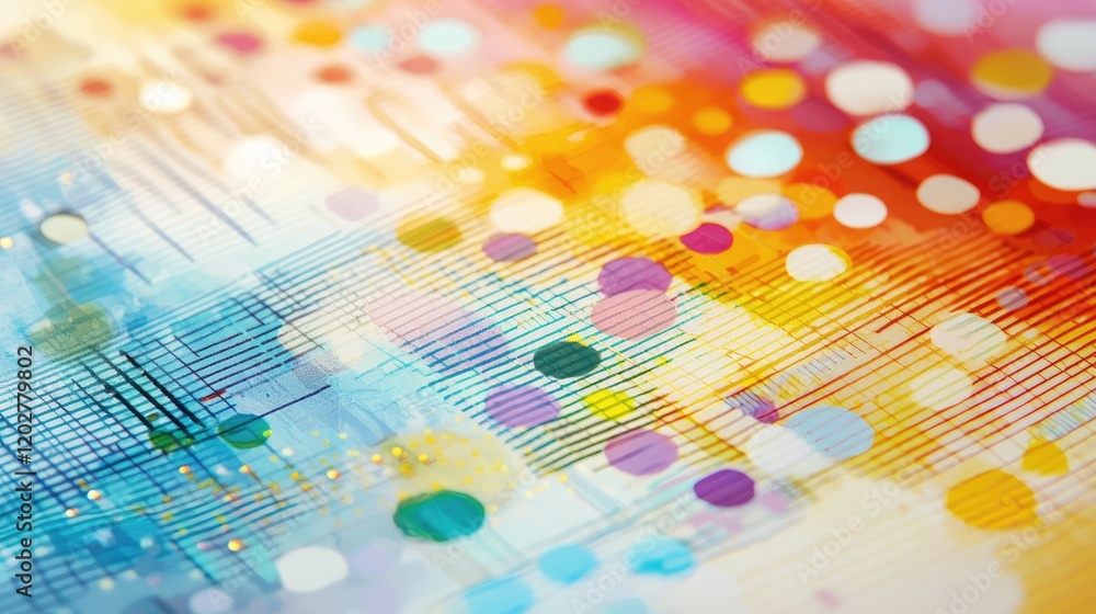Poster Digital abstract finance background featuring colorful data graphs over a world map, ideal for visualizing market trends and investment strategies in economics.