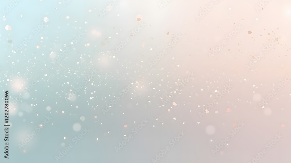 Poster captivating snowfall animation abstract background digital art soft colors close-up view winter atmo