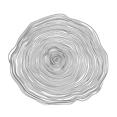 Organic Tree Ring Topography and Patterns