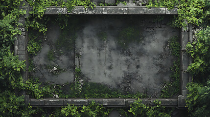 Overgrown Stone Ruins Battle Map Game Background