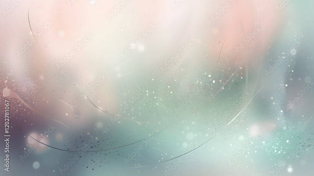 Poster ethereal abstract motion digital realm background design soft color palette dreamy atmosphere visual