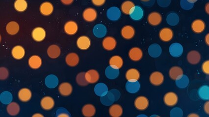 Abstract colorful bokeh lights on a dark background Generative AI