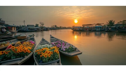 A dynamic floating market