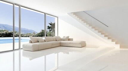 Contemporary Comfort: Interior of Modern Living Room