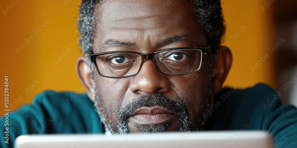 Poster two teachers are depicted in a close-up image as they review a digital presentation on a laptop in a