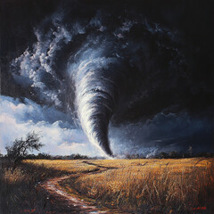 storm clouds over the sea