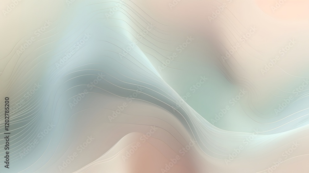 Poster dynamic abstract art movement digital space visual content soft colors aerial view conceptual design