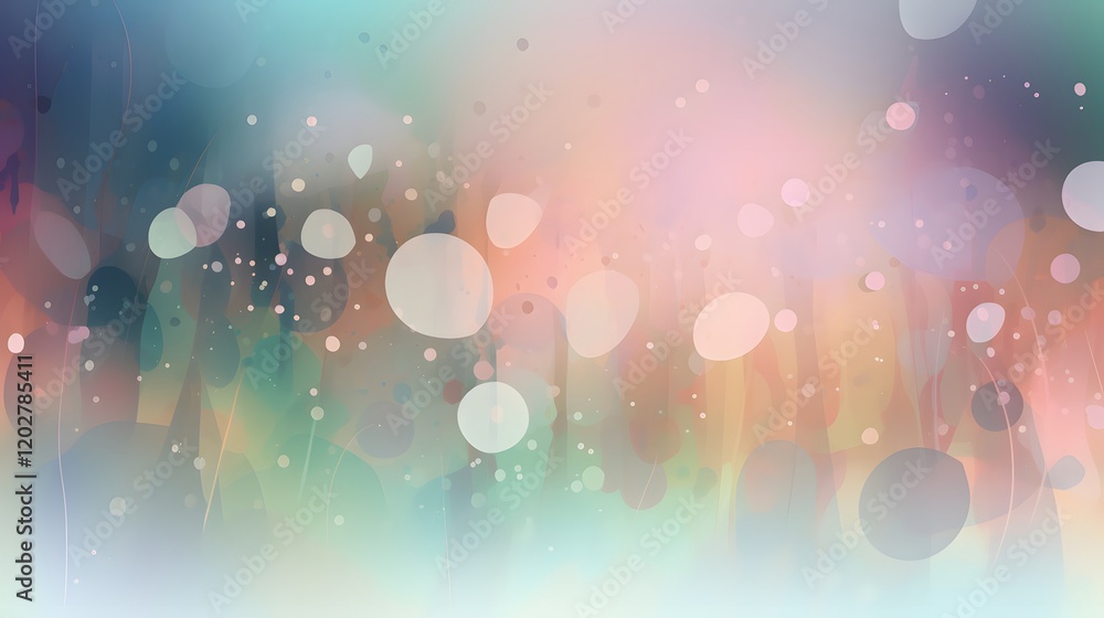 Poster colorful abstract background digital art soft bokeh effect vibrant colors artistic expression