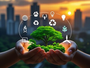 Harnessing Nature's Embrace: Envisioning a Sustainable Future through Technology, Humanity, and the Boundless Realms of the Universe

