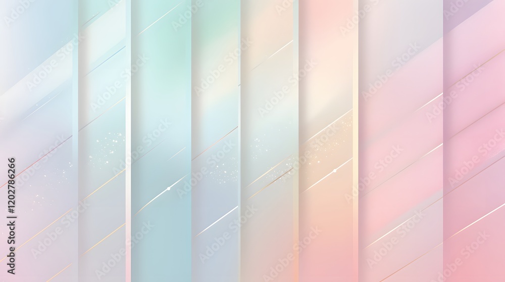 Poster abstract gradient patterns digital art modern design soft colors artistic viewpoint aesthetic concep