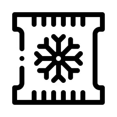 Frozen food line icon