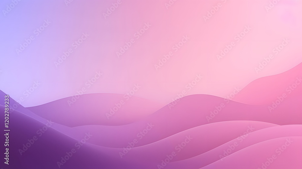 Poster serene landscape background digital design soft curves gradient colors abstract art tranquil environ