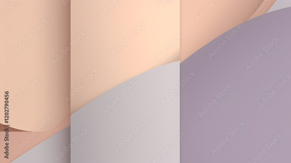 Poster abstract architectural design elements modern studio digital artwork minimalist environment top-down