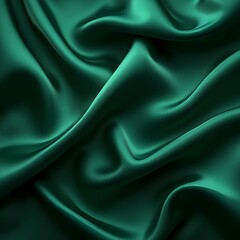 Obraz premium green silk fabric