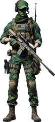 Fototapeta premium soldier cartoon