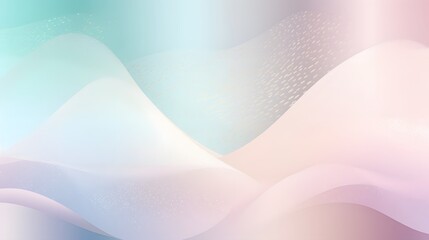Obraz premium Dynamic abstract waves digital art soft color palette fluid background peaceful atmosphere modern concept
