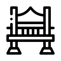 Fototapeta premium Bridge line icon