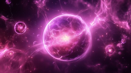 Obraz premium Exploring the Vibrant Energy of a Mystical Cosmic Universe