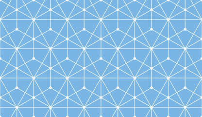 The geometric pattern with lines. Seamless vector background. White and blue texture. Graphic modern pattern. Simple lattice graphic design