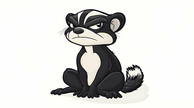 Angry Honey Badger Cartoon