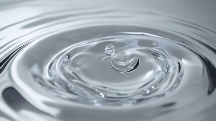 a water droplet in a circle