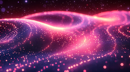 Fototapeta premium Dynamic Digital Flow: A Symphony of Light and Motion, Generative Ai