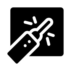 Laser pointer glyph icon