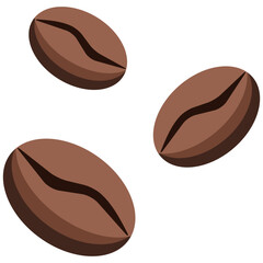 Coffee beans vector