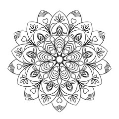 mandala design , relaxing and easy mandala art for tattoo design, vector mandala design10
