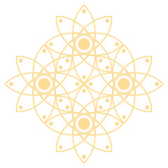 Gold mandala pattern