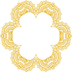 Beautiful flower art and mandala vector design