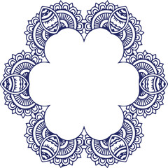 Beautiful flower art and mandala vector design