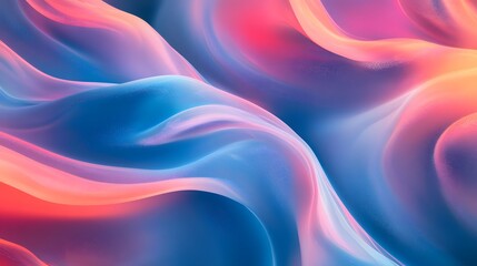 Obraz premium Abstract Pink Blue Swirling Fluid Design