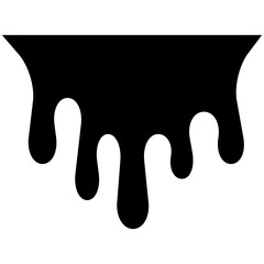 Black ink dripping