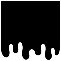 Black ink dripping