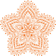 Beautiful flower art and mandala vector design