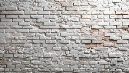 Whitewashed brick wall texture background; interior design