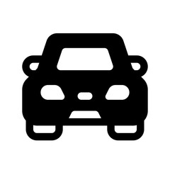 Obraz premium Car Glyph Icon. Single icon, glyph vector icon