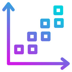 Scatter Plot  Icon 