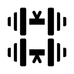 Barbell glyph icon