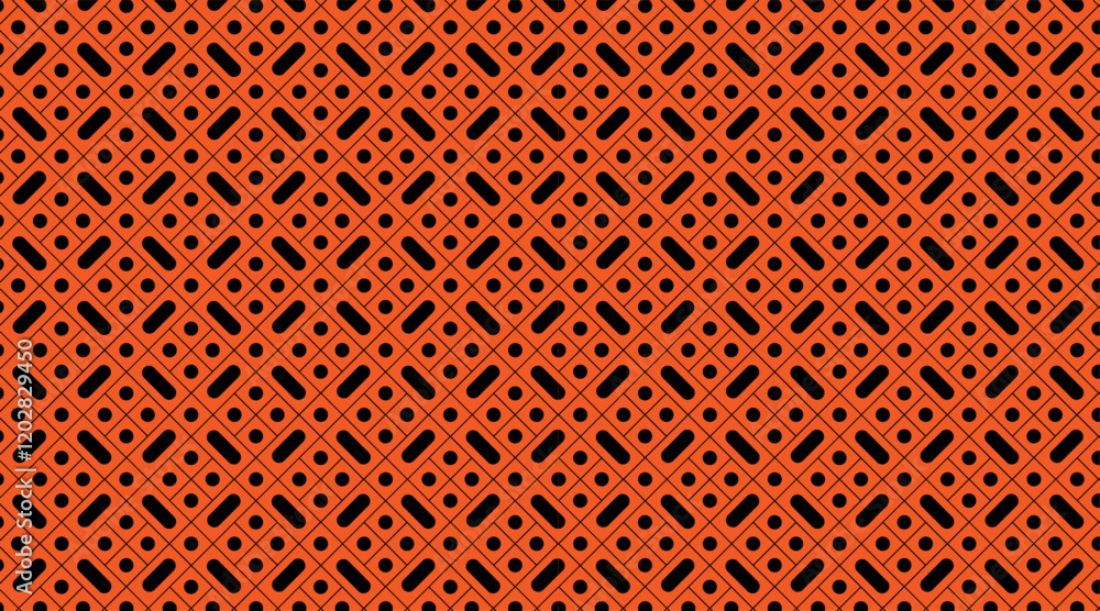 Aufkleber seamless pattern design with square and line vector shape | geometric shape pattern background for t