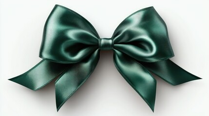 A glossy teal ribbon bow, perfect for gift wrapping or decoration.