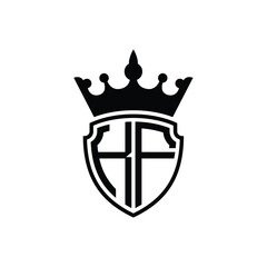 KF monogram logo design letter text name symbol monochrome logotype alphabet character simple logo