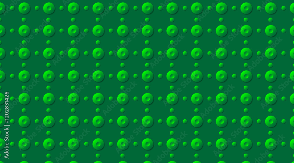 Poster seamless pattern vector background | geometric shape pattern background | 3d circle double green sha