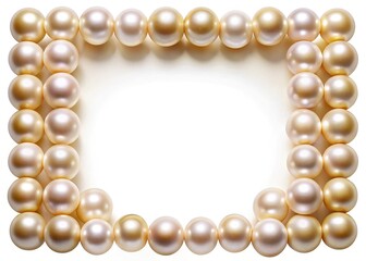 Fototapeta premium Pearl Border - Exquisite Opulent Jewelry