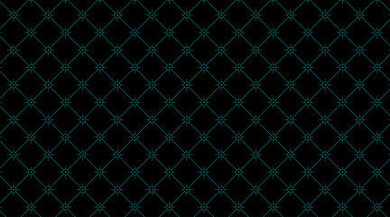 Seamless pattern vector background | Geometric shape pattern background | Dotted shape design with jungle green line 