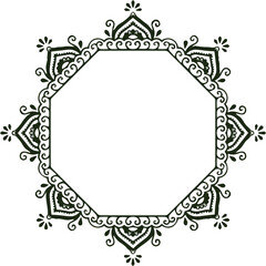 Beautiful flower art and mandala vector design