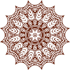 Beautiful flower art and mandala vector design