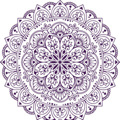 Beautiful flower art and mandala vector design